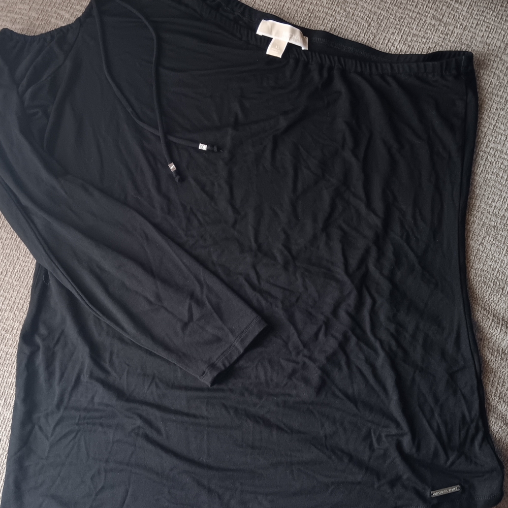 Michael Kors Black Top with Logo Detail